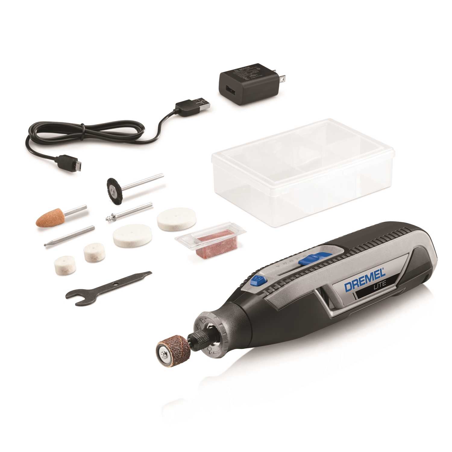 Dremel Lite 1 4 And 1 8 In Cordless Rotary Tool Kit 4 Volt 25000