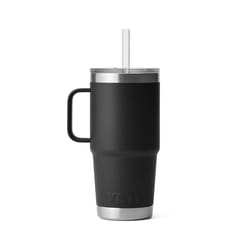 YETI Rambler 25 oz Black BPA Free Straw Mug