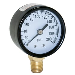 Water Source 2.18 inch in. Stainless Steel Pressure Gauge 200 psi