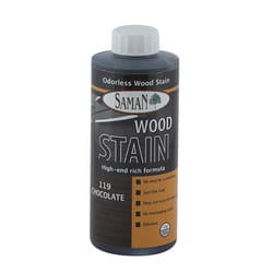 Saman Semi-Transparent Chocolate Water-Based Wood Stain 12 oz