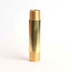 ATC 1/2 in. MPT X 1/2 in. D MPT Red Brass Nipple 3-1/2 in. L