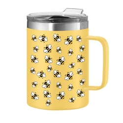 OGGI 14 fl. oz. Yellow BPA Free Worker Bees Thermal Travel Mug