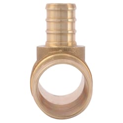 SharkBite 1 in. PEX X 1/2 in. D PEX Brass Reducing Tee