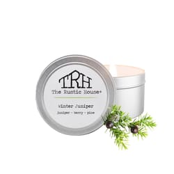 The Rustic House Silver Winter Juniper Scent Travel Candle