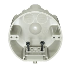 Allied Moulded SliderBox New and Old Work 25 cu in Round Polycarbonate 4 gang Junction Box Beige