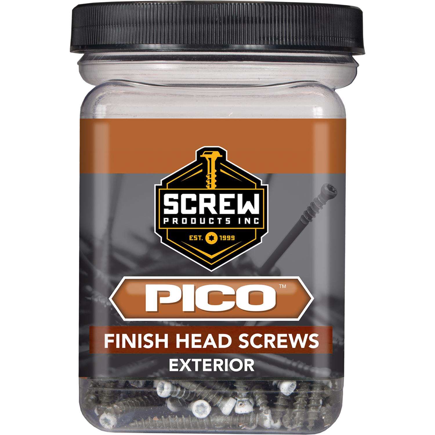 Screw Products PICO No. 8 X 21/2 in. L Star White Wood Screws 1 lb 130