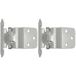 Laurey 1-1/2 in. W X 2-3/4 in. L White Steel Self-Closing Hinge 2 pk