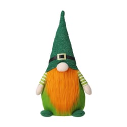 Glitzhome Happy St. Patrick's Day Gnome Standing Decor Polyester/Sand 1 pc