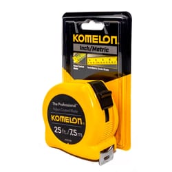 Komelon The Professional 25 ft. L X 1 in. W Metric Tape Measure 1 pk