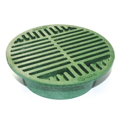 NDS 8 in. Green Round Polyolefin Drain Grate