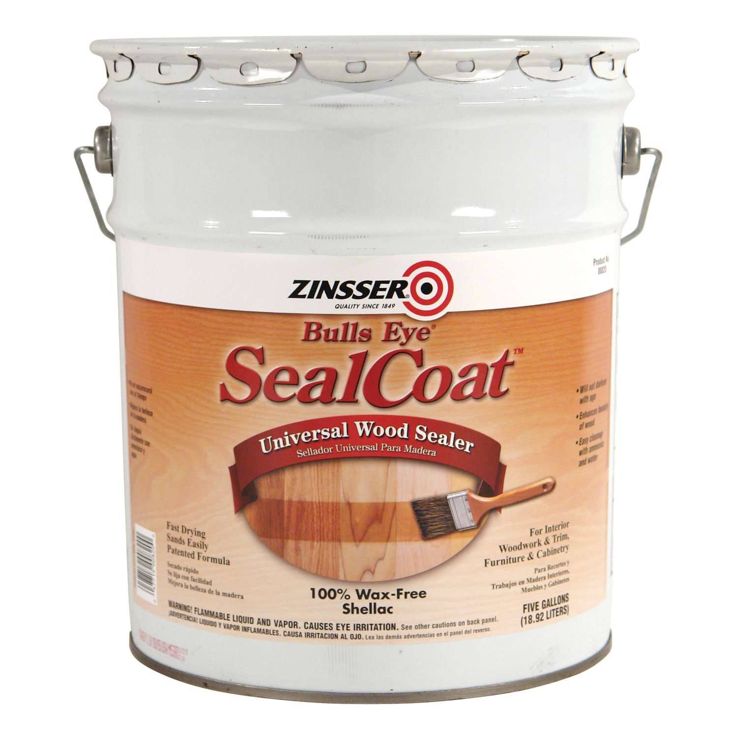 Zinsser Bulls Eye SealCoat Clear Sanding Sealer 5 gal Ace Hardware