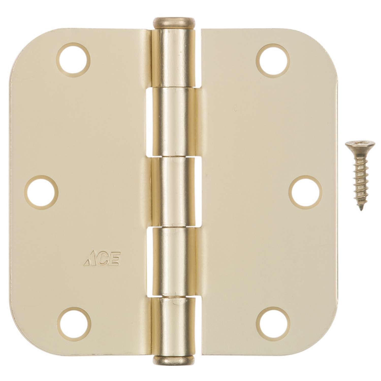 Ace 31/2 in. L Satin Brass Residential Door Hinge 1 pk Ace Hardware