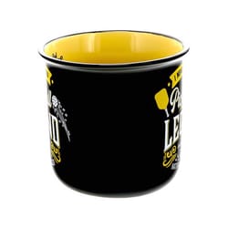 Pavilion Legends of the World 13 oz Black/Yellow BPA Free Pickleball Mug