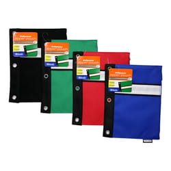 Bazic Products 6.9 in. H X 9.6 in. W X 3/8 in. D Pencil Pouch Assorted