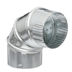 GAF Master Flow 5 in. D X 5 in. D Adjustable 90 deg Galvanized Steel Adjustable Elbow