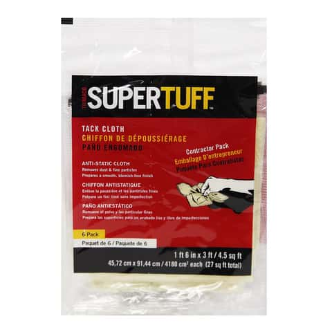 SuperTuff 36 in. W X 18 in. L White Cotton Tack Cloth