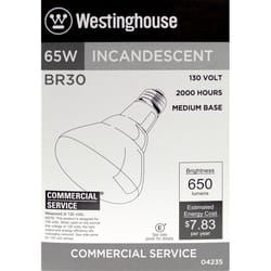 Westinghouse 65 W BR30 Reflector Incandescent Bulb E26 (Medium) White 1 pk