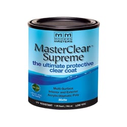 Modern Masters MasterClear Supreme Matte Clear Water-Based Protective Coating 1 qt