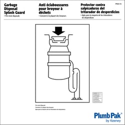 Plumb Pak Garbage Disposal Splash Guard Rubber