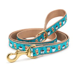 Up Country Blue Coffee Nut Nylon Dog Leash