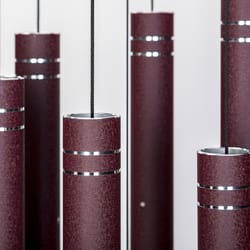 Wind River Arabesque Garnet Aluminum 57 in. Wind Chime