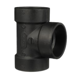 Charlotte Pipe 2 in. Hub X 2 in. D Hub ABS Vent Tee