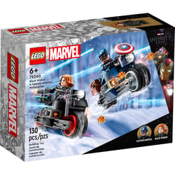 LEGO Black Widow & Captain America Motorcycles Toy Multicolored 130 pc