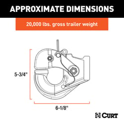 Curt 20000 lb. cap. Pintle Hook