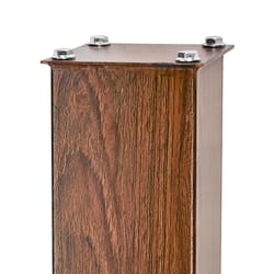 Mail Boss 43 in. Powder Coated Brown Galvanized Steel Mailbox Post