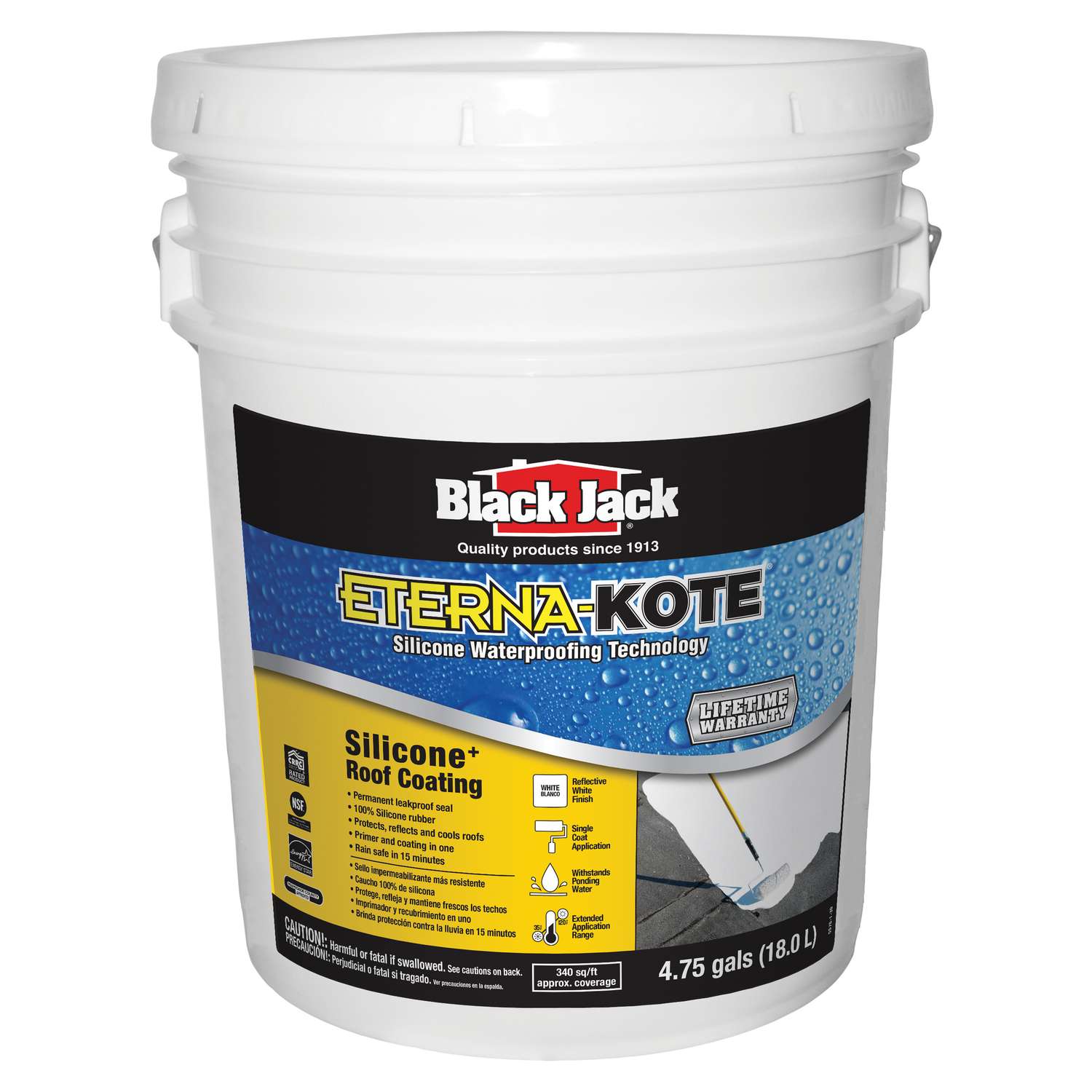 Black Jack Gloss Black Asphalt Roof And Foundation Coating 4 75 Gal Ace Hardware