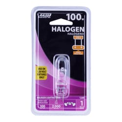 Feit 100 W T4 Tubular Halogen Bulb 1600 lm Warm White 1 pk