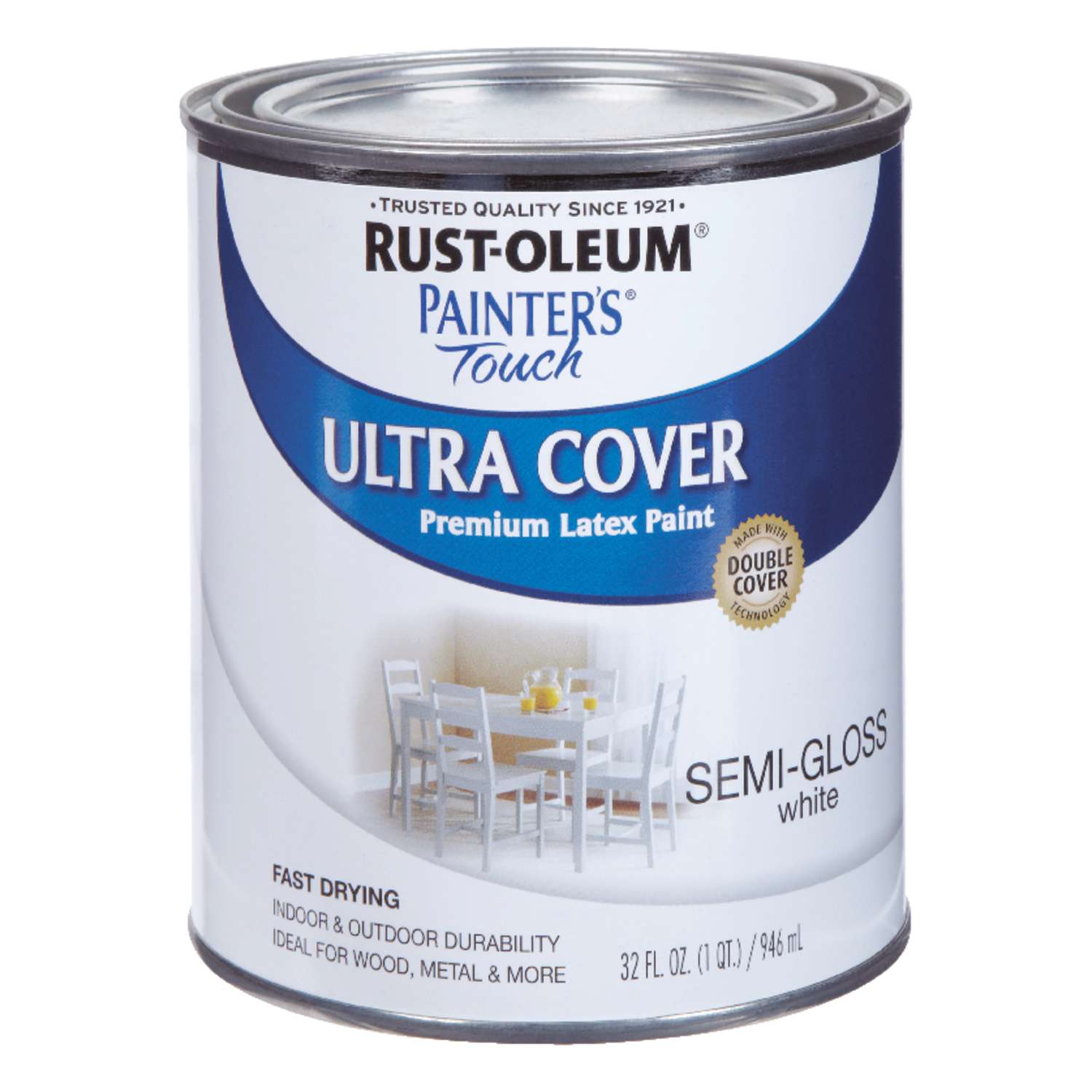 Rust Oleum Painters Touch Ultra Cover Semi Gloss White Water Based