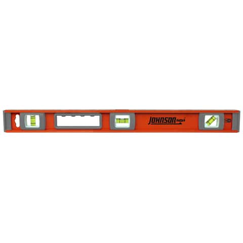 Johnson Level Aluminum 24-in 3 Vial Magnetic Box Beam Level at