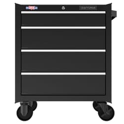 Craftsman S1000 27 in. 4 drawer Steel Rolling Tool Cabinet 32.5 in. H X 18 in. D