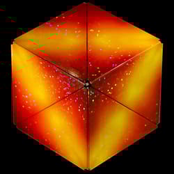 Shashibo Holographic Series Solar Magnetic Puzzle Cube Orange 12 pc