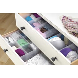 Whitmor Plastic Drawer Organizer Set