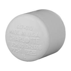 Charlotte Pipe Schedule 40 1 in. Slip PVC Cap 1 pk