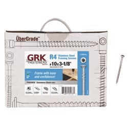 GRK Fasteners Pheinox No. 10 X 3-1/8 in. L Star Stainless Steel W-Cut Screws 1500 pk