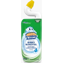 Scrubbing Bubbles Bubbly Bleach Gel Rainshower Scent Toilet Bowl Cleaner 24 oz Gel