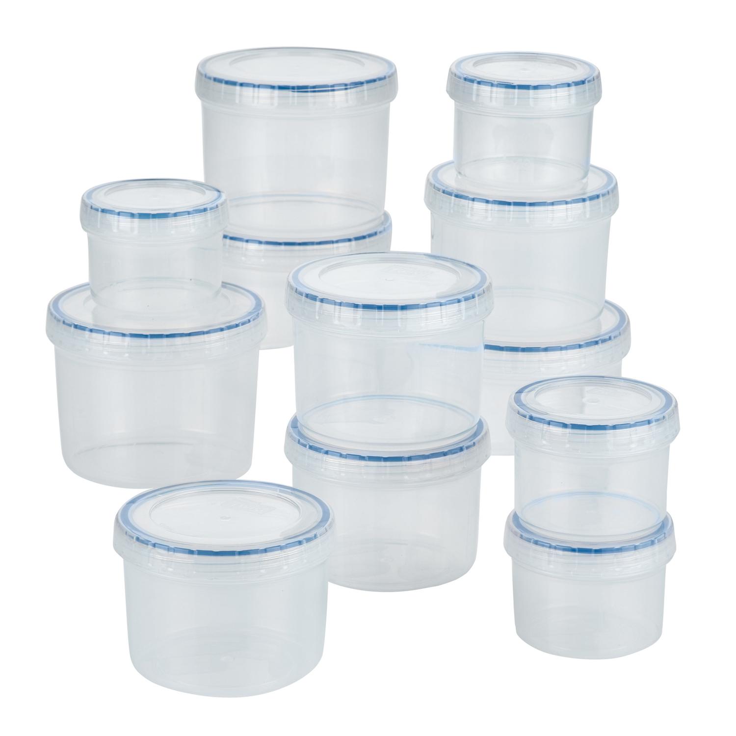 Lock & Lock Easy Essentials Clear Food Storage Container Set 6 pk Sansujyuku sansujyuku.com