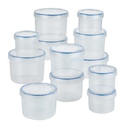 Lock & Lock Easy Essentials Clear Food Storage Container Set 6 pk