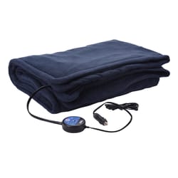 Maxsa Navy Blue Blanket/Throw 41 in. W X 57 in. L 1 pk