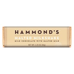 Hammond's Candies Malted Milkshake Milk Chocolate Candy Bar 2.25 oz