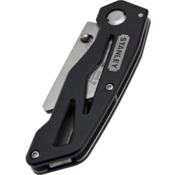 Stanley 5-3/4 in. Folding Fixed Utility Knife Black 1 pc