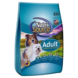 NutriSource Adult Chicken and Rice Cubes Dog Food 26 lb
