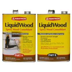 Abatron LiquidWood Transparent Clear Epoxy Wood Consolidant Kit 2 gal