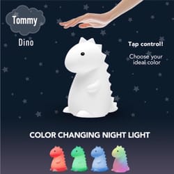 Globe Electric Manual Battery Powered Dinosaur LED Night Light