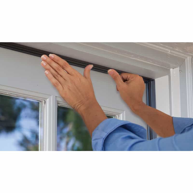M D Building Products Cinch Brown Aluminum Vinyl Door Seal For Top