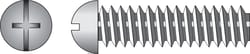 HILLMAN No. 8-32 X 1-1/4 in. L Combination Round Head Zinc-Plated Steel Machine Screws 100 pk