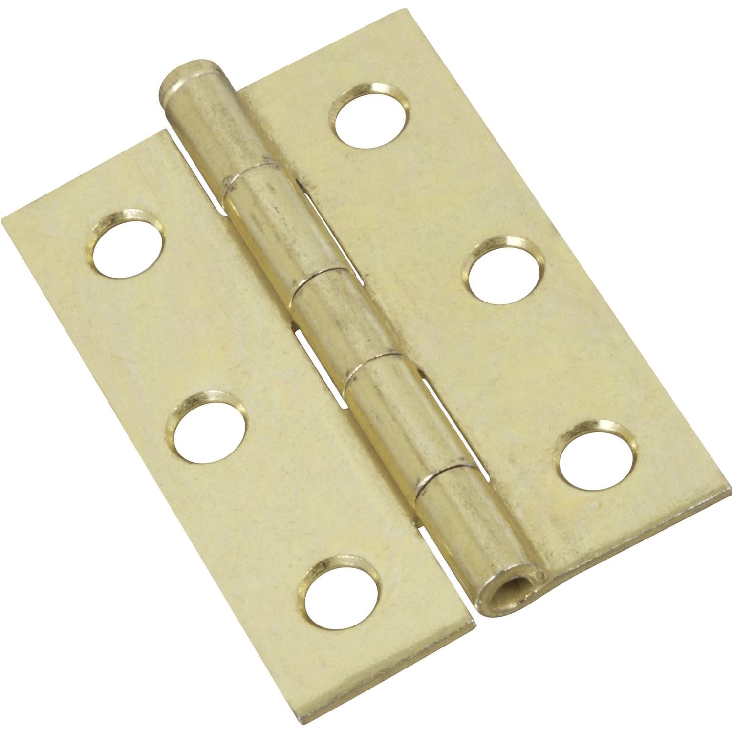 Photos - Door Hinge National Hardware 2-1/2 in. L Brass Narrow Hinge 2 pk N141-960 